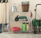 Whitmor 3 Tier Shelving Unit, Metal Storage Shelves, 400 lbs Capacity per Shelf, 1200 lbs Total, Durable Heavy Duty Shelf for Kitchen, Garage, Plant, 36" L x 14" W x 36" H, Chrome - Image 2