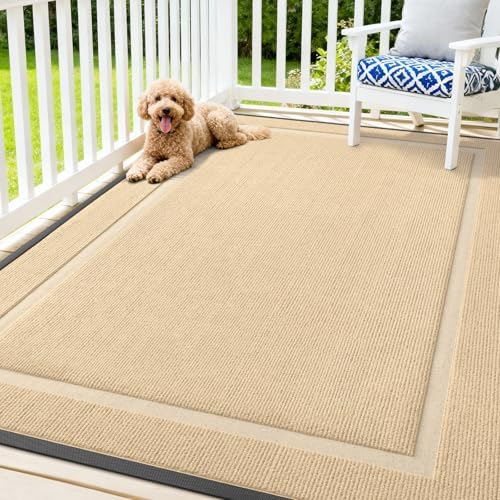 OLANLY Front Door Mat Outside 71x47, All-Season Heavy-Duty Rubber Doormat by OLANLY