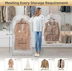 TAILI Hanging Vacuum Storage Bags for Clothes,6 Combo with Pump - Image 3