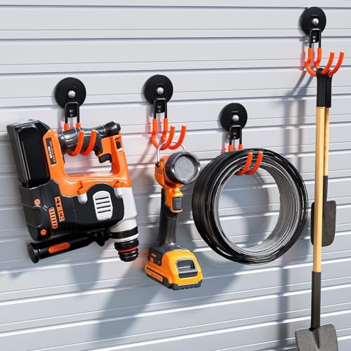 Magnetic Hooks Heavy Duty 4 Pack Storage Garage Magnet Hooks - Image 2