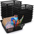16 Pack Paper Basket,Black,14 X 10 X 3 Inch,Classic by Zhehao