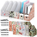 PerKoop 12 Pcs Decorative Magazine File Holders Foldable, Floral by PerKoop