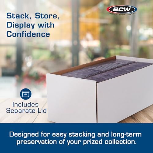 BCW 3ct Graded Shoe Box - Card Storage Holds 300 Toploaders & 100 Graded Cards - Image 6