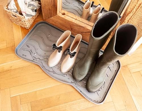 Nicoman VCD-Boot-Tray-MULTI-75x38-Snowflakes Boot Shoe Tray Rack Mat Printed Snowflakes(1-Pack), 1pcs - Image 3