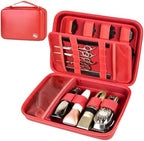Boobowl Hard Travel Case for Hair Clippers, Barber Tool Organizer, Red by BOOBOWL