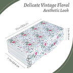 YOUNGCOL 300-Capacity Colored Pencil Case Pen Organizer (White Floral) - Image 3