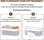 MiniArk Small Storage Baskets for Organizing | Closet Organizer Bins | Shelf Toy Basket | Woven Rope Baskets | Cube Decorative Box | Shallow Basket | 13x8.5x5.1” | 3 Packs Mixed Grey - Image 7