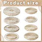 Xuhal 8 Pcs Boho Wall Basket Decor Decorative Bulrush Woven Basket Wall Decor Rustic Farmhouse Hanging Baskets for Kitchen Rustic Home Summer Decorations - Image 3