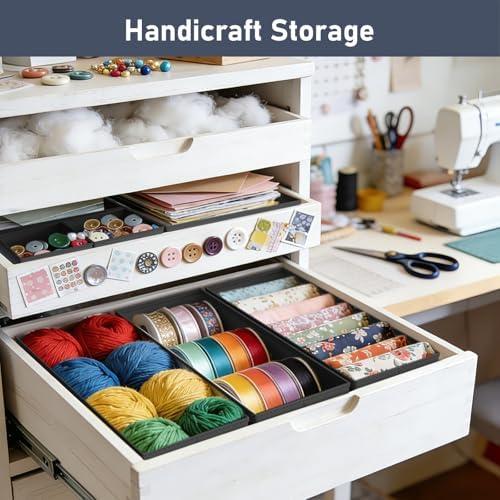 DIMJ Drawer Organizer Clothes - 30 Pack Baby Dresser Organizer for Nursery Closet Organization, Fabric Drawer Organizer Bins for Underwears Socks Bras, Foldable Storage Dividers for Bedroom - Image 6