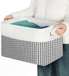 Fabric Storage Bins for Shelves, Rectangle Storage Basket, 3 Pack - Image 6
