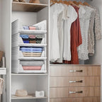 Sorbus Stackable Closet Organizer, Open-Front Shelf Bins (4 Small) - Image 3