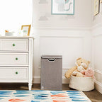 Munchkin Laundry Hamper for Baby and Kids, Collapsible Nursery Organizer with Lid, Grey - Image 4