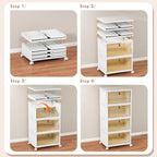 CTSNSLH 4 Tier Plastic Storage Bins with Lid 32QT - Stackable Storage Bins - Image 3