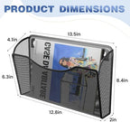 MINDEPOT Wall File Organizer, Hanging Wall File Holder, 6 Pack, Black - Image 2