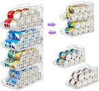 Sonyabecca 4-Pack Stackable Can Rack Organizer for Kitchen Pantry，White - Image 6