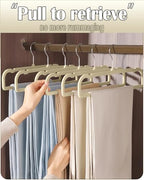 Velvet Hangers Non Slip - 20 Pack Pants Hangers for Closet - Thin Space Saving Clothes Hanger - Strong, Durable, Jean Perchas with 360 Degree Rotatable Hook for Tank Top (Beige Silver Hook) - Image 3