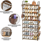 LUKYTOWER Tall Shoe Rack - 10 Tier Shoe Organizer 30-35 Pairs Boot Storage - Image 4