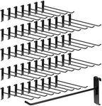 60 Pack Grid Wall Display Hooks, Metal Gridwall Accessories for Retail Stores, Trade Shows, Art and Craft Displays (Black, 10 Inch) by Unknown
