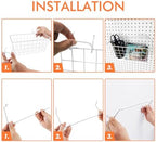 Pegboard Organizer Accessories 18 Pack, Peg Board Hooks Assortment (Pink) - Image 4