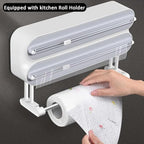 Magnetic Foil and Plastic Wrap Organizer, Magnetic Aluminum Foil Dispenser, Magnetic Wrap and Foil Cutter with Cutter for Wrap, Foi & Parchment. Clean Cuts Every Time. (B) - Image 6