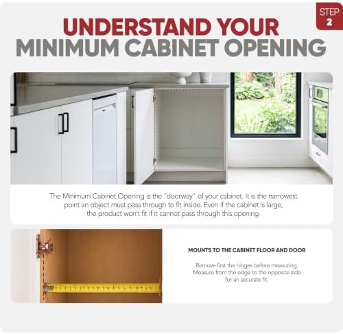 Rev-A-Shelf Maple Pullout Organizer for Wall Kitchen Cabinets, Full Extension Slides & Adjustable Shelves, Min Opening Width of 5.5", 448-WC-5C - Image 5