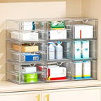 caktraie 4-Drawer Acrylic Storage Organizer for Desk, Crafts,Vanity - Image 4