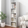 IOTXY Small Narrow Corner Bookcase - 47" Tall Gap Storage Cabinet, White by IOTXY