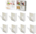 Wall-mounted Clamshell Storage Box, Clamshell Storage Box Mount Wall, Wall Mounted Cotton Swab Holder, Convenient Wall Mounted Clamshell Design Plastic Cotton Swab Storage Holder (8pcs) by Unknown