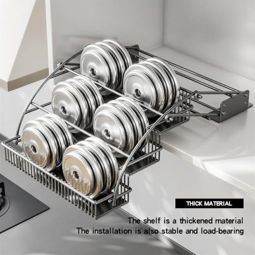 3-Tier Pull Down Spice Rack Organizer Expandable Pull-Out for Upper Cabinet - Image 6