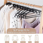 Plastic Hangers Black Clothes Hanger 50 Pack - Image 5