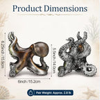 Maitys Decorative Octopus Bookends 6.25 Inch for Shelf Desk Decor - Image 3