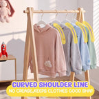Flottian 50 Pack Baby Velvet Hangers Kids 11",Baby Hangers with Gold Hook - Image 5