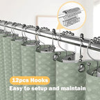 25 PCS Green Bathroom Accessories Set丨Shower Curtain Bathroom Accessory - Image 4
