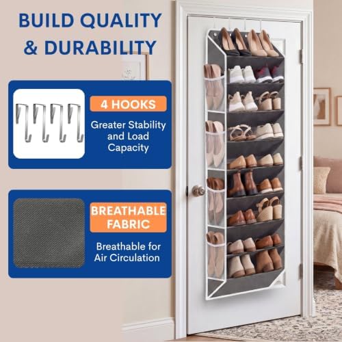Ofiray-home Over the Door Shoe Organizer, 20-30 Pairs - Image 5