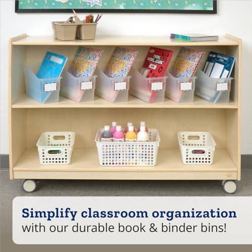 Really Good Stuff Durable Book & Binder Holders - 6 Pack - Clear - Image 2