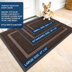 OLANLY Front Door Mat Outside 59x30, All-Season Heavy-Duty Rubber Doormat - Image 2