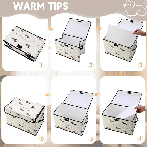 Stackable Clothes Storage Bins with Lids 3 Pack - Image 3