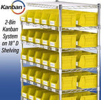 Akro-Mils 30237 AkroBins Plastic Storage Bins, 9"x6"x5", Clear, 12-Pack - Image 5