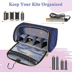 Mancro Padded Travel Case Compatible with Dyson Airwrap, Blue - Image 5