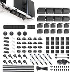 EUREKA ERGONOMIC 316PCS Under Desk Metal Cable Kit, Black by EUREKAERGONOMIC