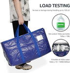 Moving Bags Heavy Duty Extra Large, Moving Boxes, Moving Supplies Essentials, Blue Storage Bins with Lids, Plastic Packing Totes, Storage Bags for Clothes with Handles & Zippers(Blue, 8 Pack) - Image 6