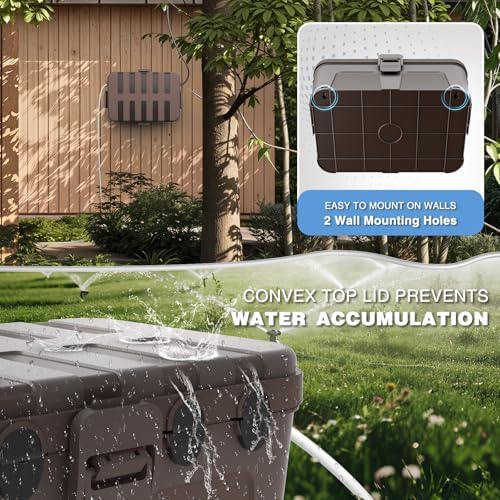 Flemoon Large Outdoor Electrical Box, IP54 Waterproof Extension Cord Cover - Image 6