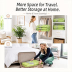 HOUSE DAY Vacuum Storage Bags for Travel 15-Pack, Premium Space Saver Bags - Image 4