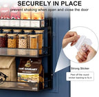 Over the Door Pantry Organizer 6 Tiers Hanging or Wall Mounted Spice Rack with Adjustable Basket,Heavy Duty Metal Seasoning Organizer Shelf for Kitchen Pantry and Bathroom - Image 4
