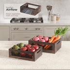 Set of 3 Large Wooden Nesting Countertop Basket for Display - Image 6