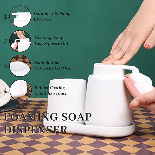 BosilunLife Ceramic Bathroom Accessories Set 3 Pcs - Image 2