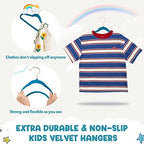 HOUSE DAY Velvet Kids Hangers 60 Pack, Premium Childrens Hangers for Closet - Image 3