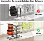 MUDEELA 8-Tier Pots and Pans Organizer under Cabinet, 15.9" H Heavy-duty - Image 6