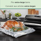 FoodSaver Vacuum Sealer Bags for Extra Large Items, 11in x 16ft Expandable Heat-Seal (Pack of 8) - Image 3