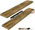 Sorbus Floating Shelves for Wall Storage (48 Inch, 2 Pack, Rustic Brown) by Sorbus